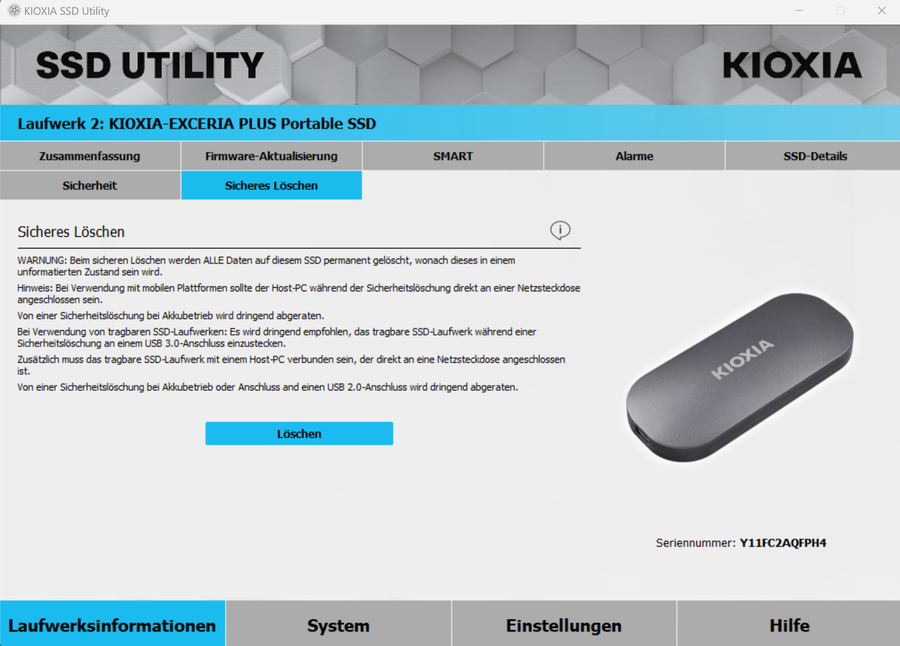 KIOXIA SSD Utility (4)