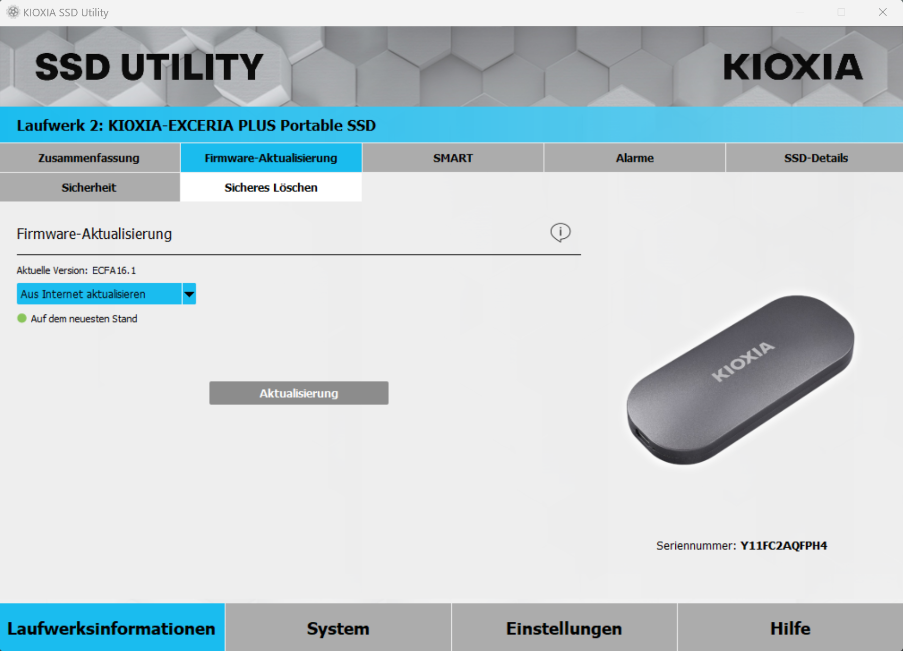 KIOXIA SSD Utility (5)