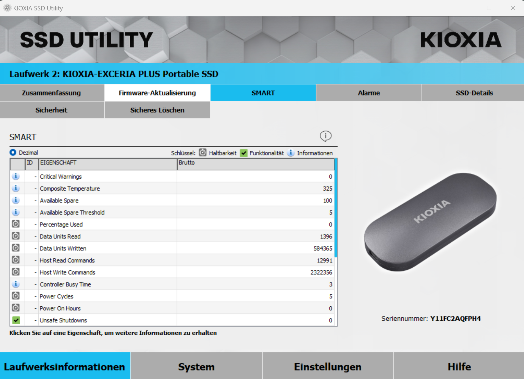 KIOXIA SSD Utility (6)