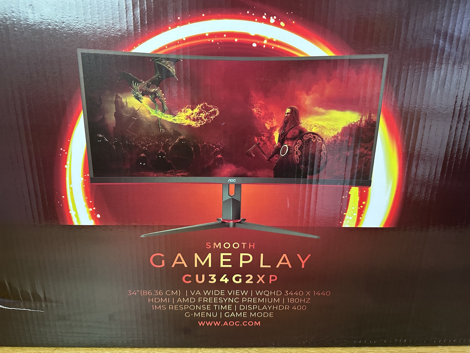 AOC Ultrawide Gaming Monitor Unboxing (5)