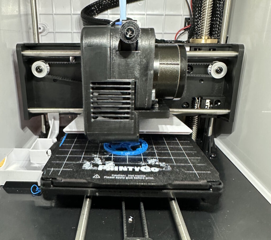 SainSmart PrintyGo Mini 3D Printer with Flexible PLA Filament, 600 mm/s Auto -Leveling, 5 Inch Touch Screen, 1500 Models, Child Safe, Wi-Fi/App Control, Pre-Assembled