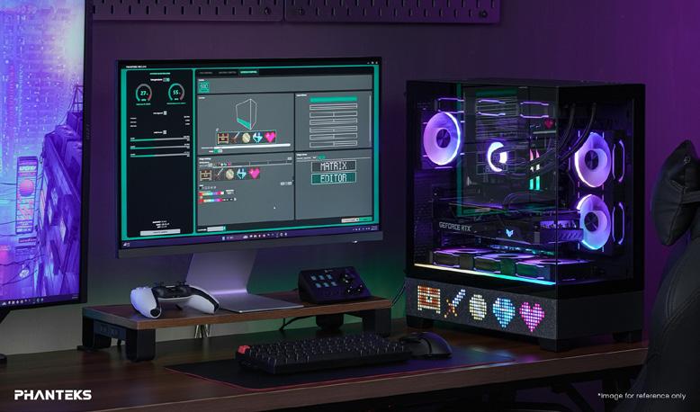 Innenansicht des XT View Matrix Gehäuses mit Blick auf die installierte Hardware.